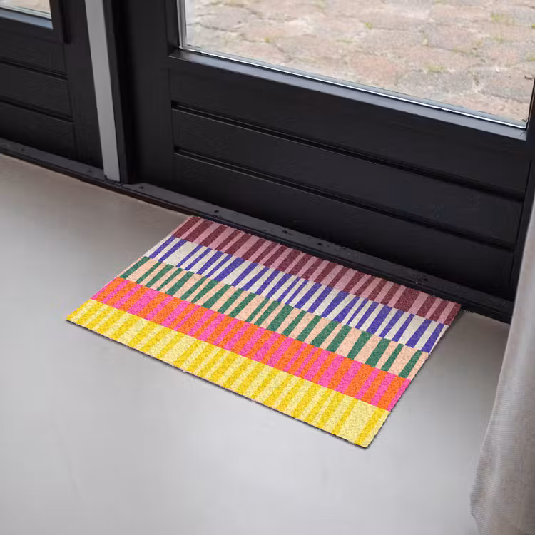 Deurmat - Patroon - Strepen - Abstract - Modern - Kleurrijk — 2