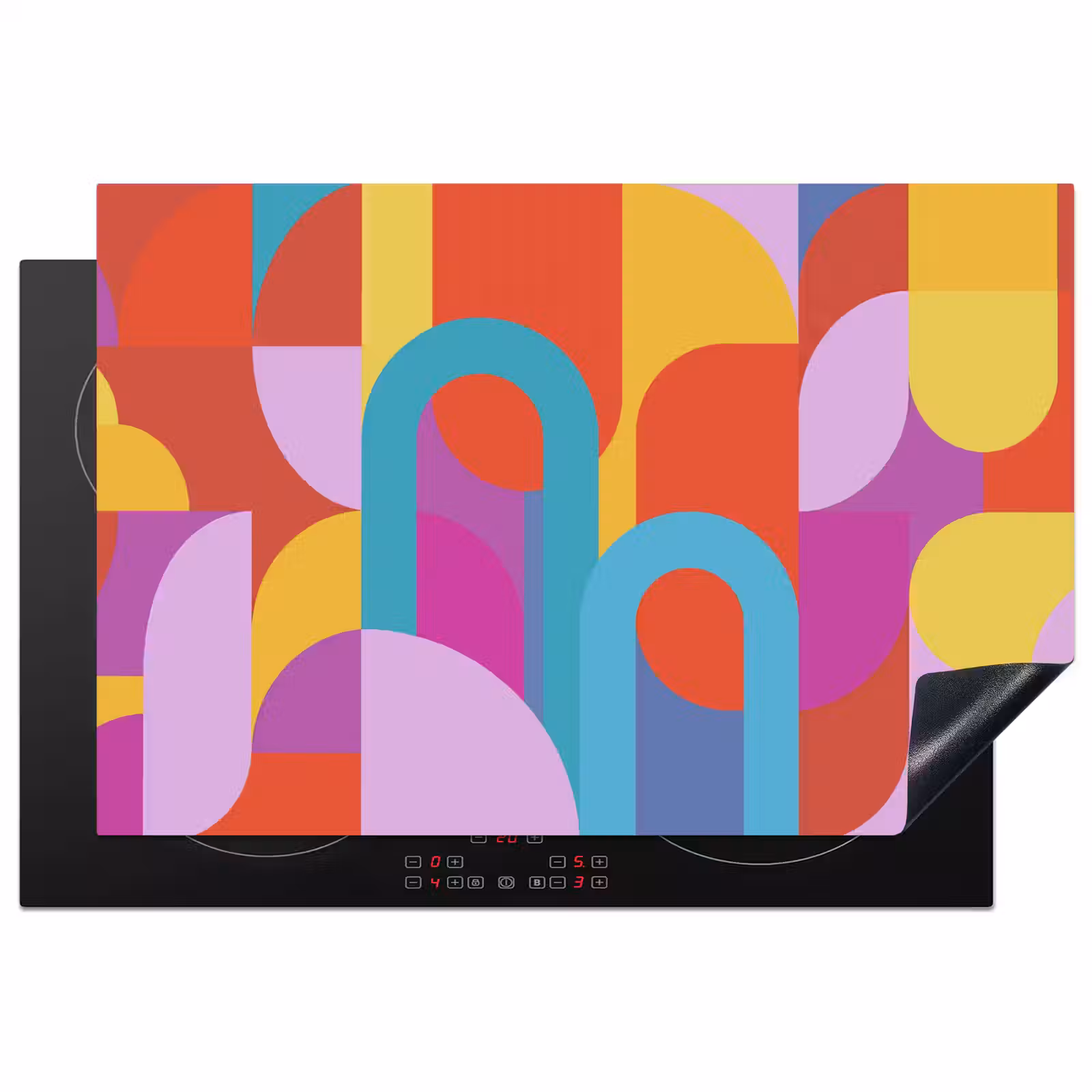 Inductiebeschermer - Abstract - Geometrie - Kleurrijk - Modern - Kunst — 1