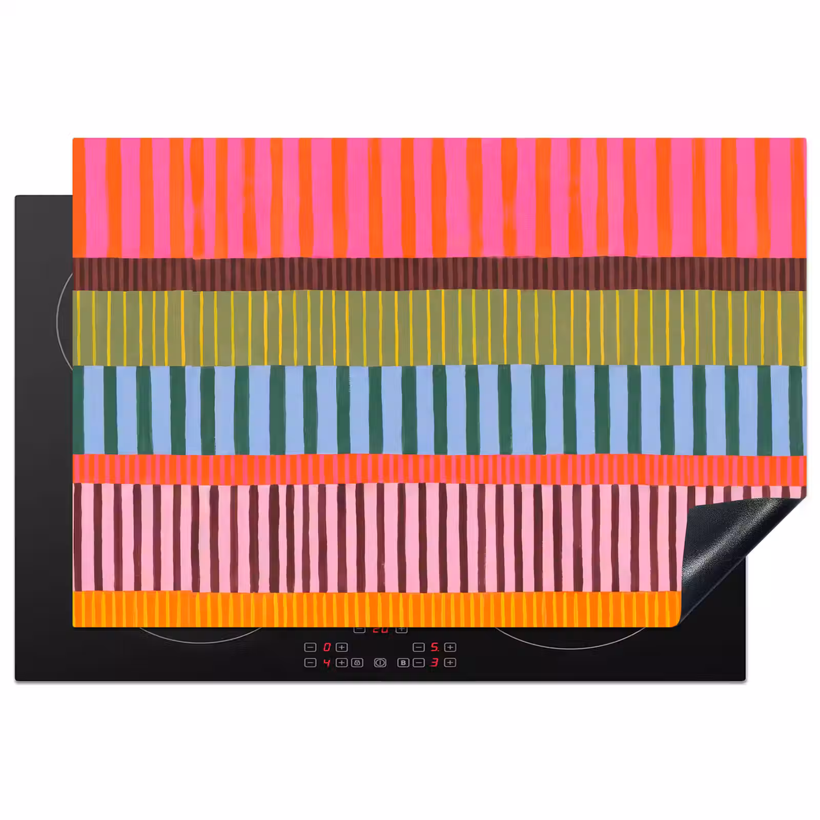 Inductiebeschermer - Abstract - Strepen - Modern - Kleurrijk - Kunst — 1