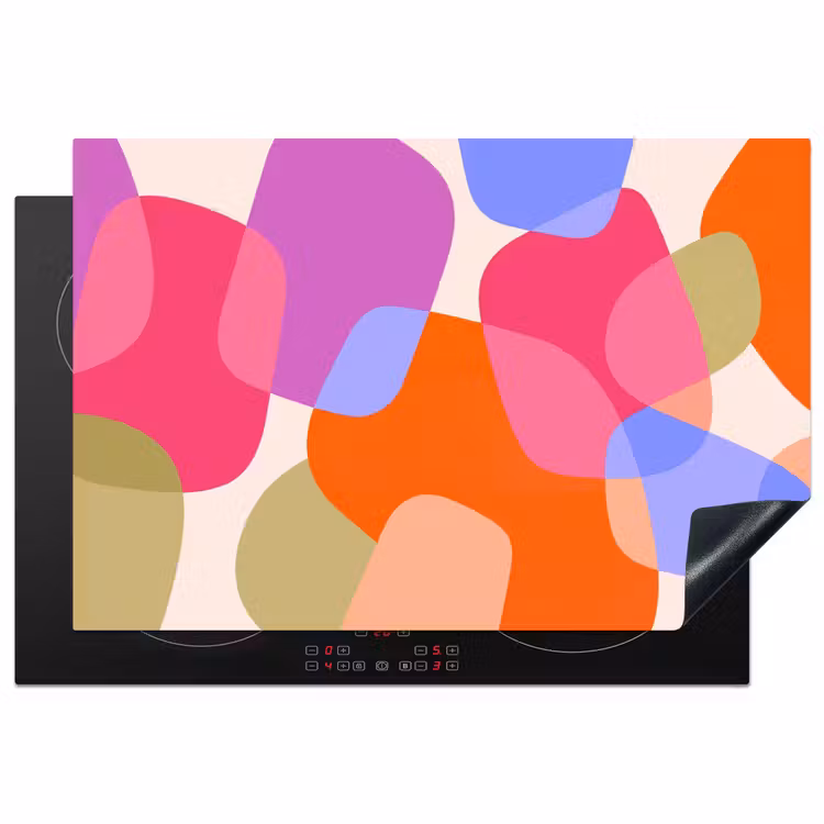 Inductiebeschermer - Abstract - Vormen - Modern - Kleurrijk — 1