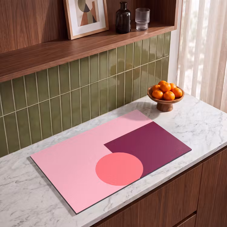 Inductiebeschermer - Abstract - Vormen - Roze - Modern - Design — 3