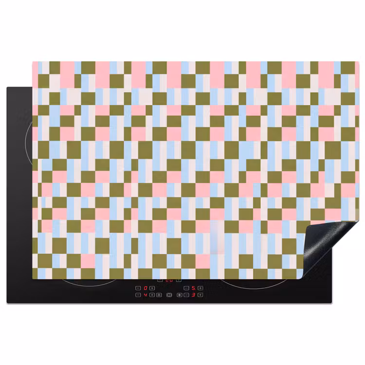 Inductiebeschermer - Patroon - Geometrisch - Abstract - Kleurrijk - Modern — 1