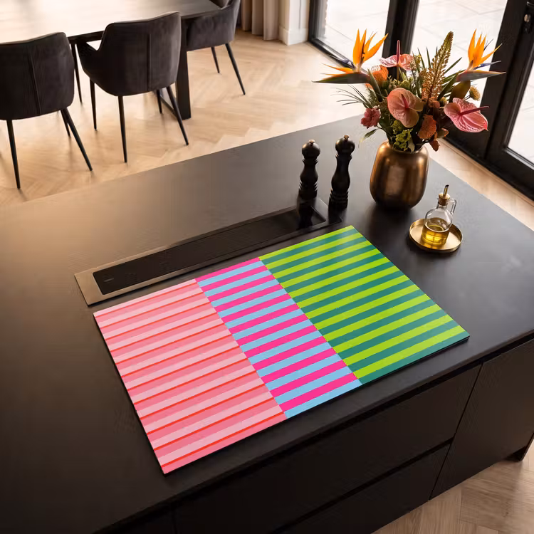 Inductiebeschermer - Patroon - Strepen - Modern - Abstract - Kleurrijk — 2
