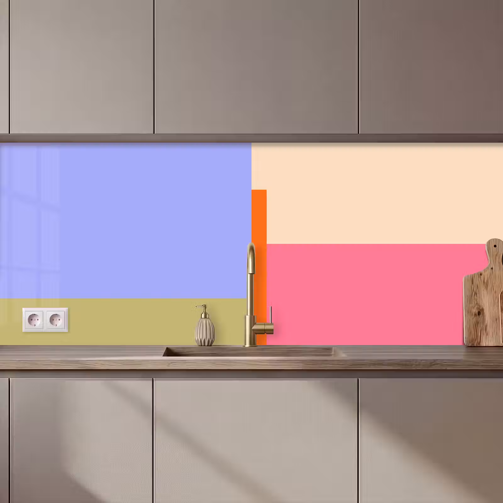 Keuken achterwand - Abstract - Geometrie - Kunst - Modern - Kleurrijk — 1