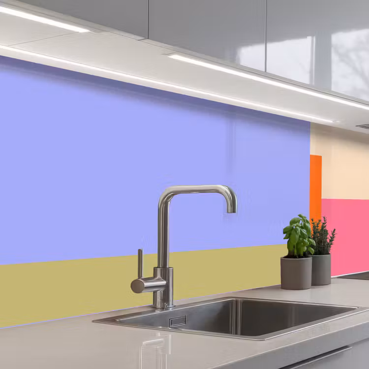 Keuken achterwand - Abstract - Geometrie - Kunst - Modern - Kleurrijk — 2