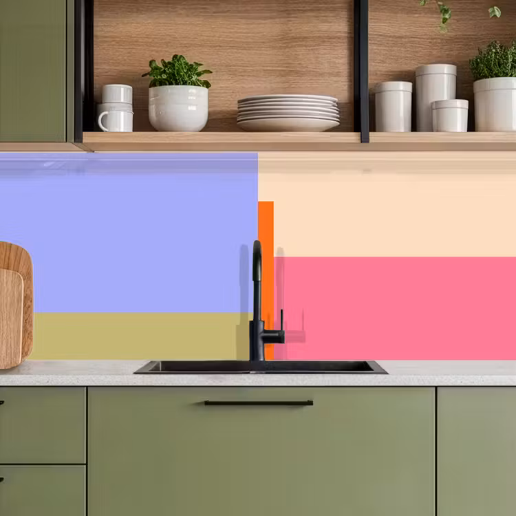 Keuken achterwand - Abstract - Geometrie - Kunst - Modern - Kleurrijk — 8