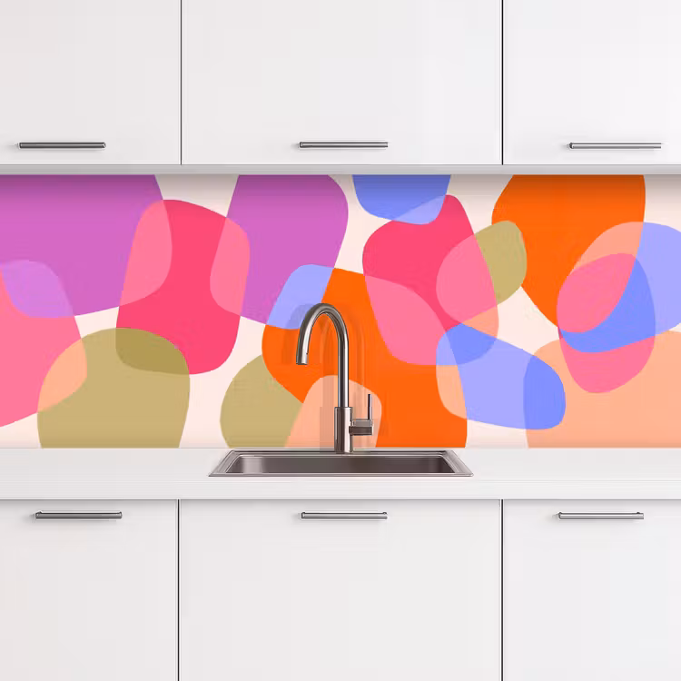 Keuken achterwand - Abstract - Vormen - Modern - Kleurrijk — 4