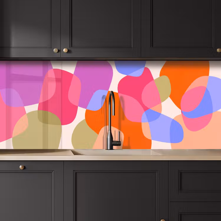 Keuken achterwand - Abstract - Vormen - Modern - Kleurrijk — 6