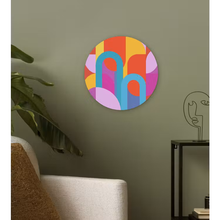 Muurcirkel - Abstract - Geometrie - Kleurrijk - Modern - Kunst — 3