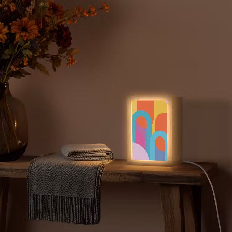 Gepersonaliseerd Lightbox - Abstract - Geometrie - Kleurrijk - Modern - Kunst — 3