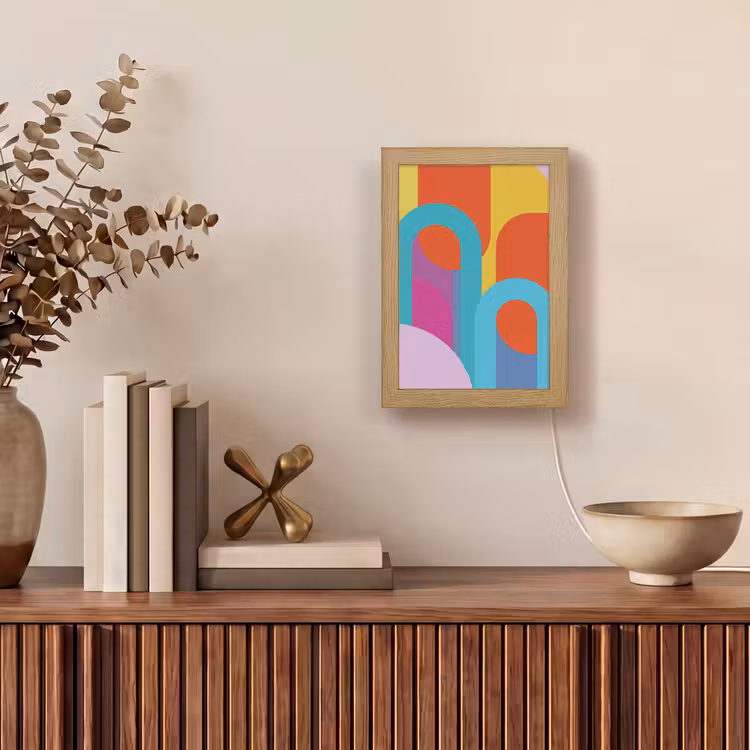 Gepersonaliseerd Lightbox - Abstract - Geometrie - Kleurrijk - Modern - Kunst — 4