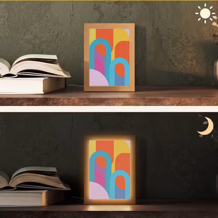 Gepersonaliseerd Lightbox - Abstract - Geometrie - Kleurrijk - Modern - Kunst — 5