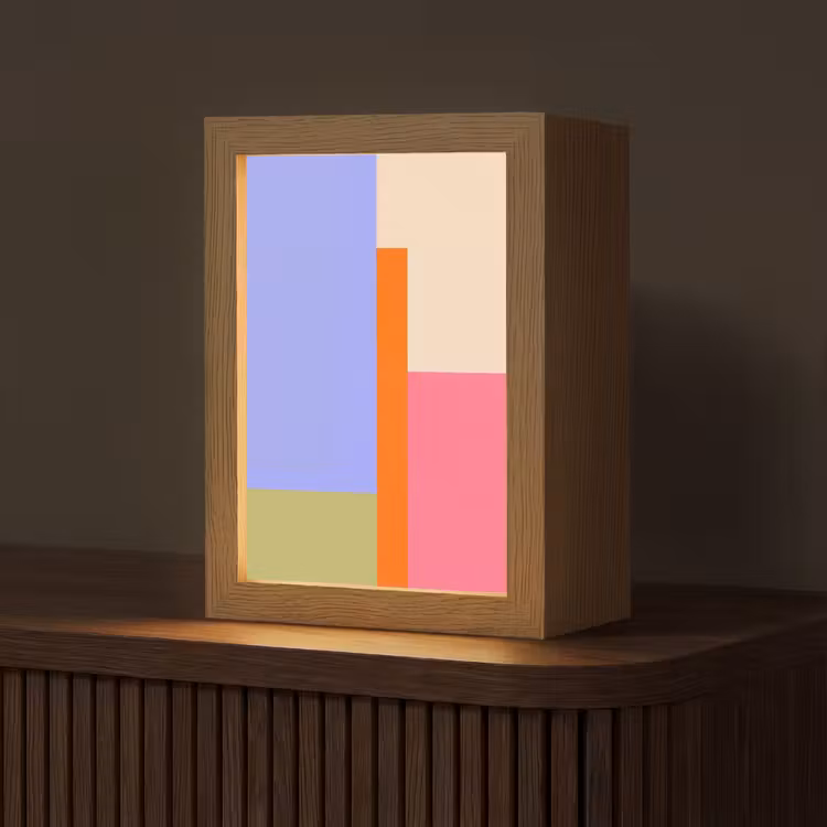 Gepersonaliseerd Lightbox - Abstract - Geometrie - Kunst - Modern - Kleurrijk — 1