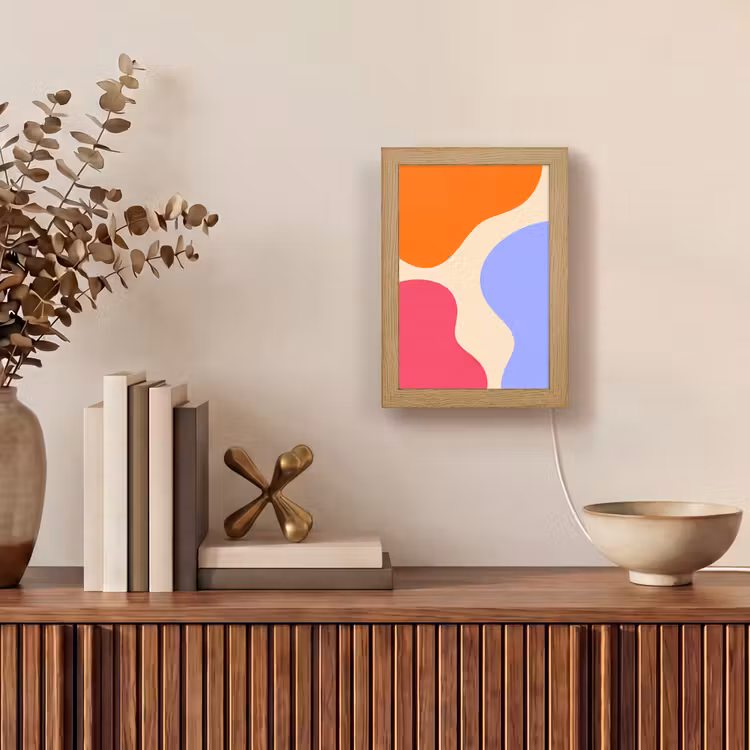 Gepersonaliseerd Lightbox - Abstract - Organische vormen - Design - Modern - Kleurrijk — 4