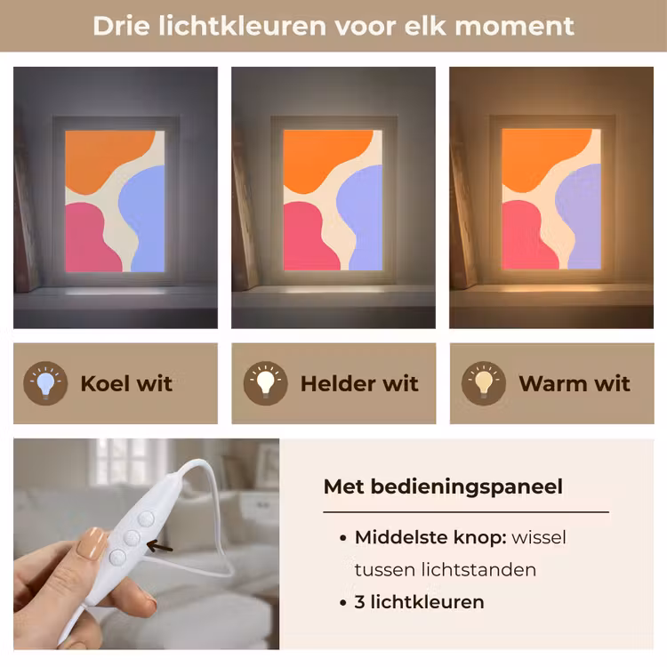 Gepersonaliseerd Lightbox - Abstract - Organische vormen - Design - Modern - Kleurrijk — 6
