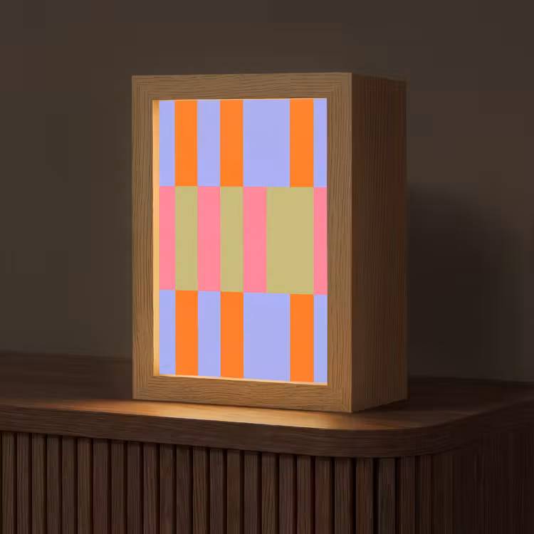 Gepersonaliseerd Lightbox - Abstract - Patroon - Geometrisch - Kleurrijk - Modern — 1