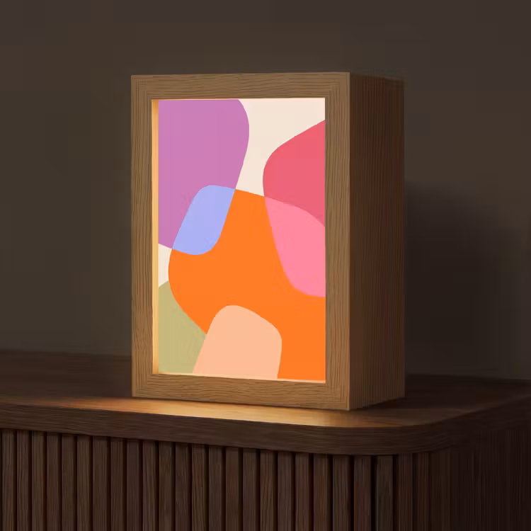 Gepersonaliseerd Lightbox - Abstract - Vormen - Modern - Kleurrijk — 1