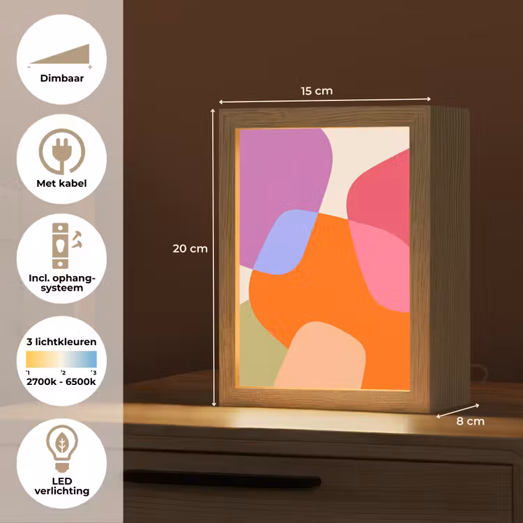 Gepersonaliseerd Lightbox - Abstract - Vormen - Modern - Kleurrijk — 7