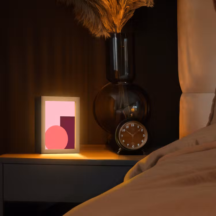 Gepersonaliseerd Lightbox - Abstract - Vormen - Roze - Modern - Design — 2
