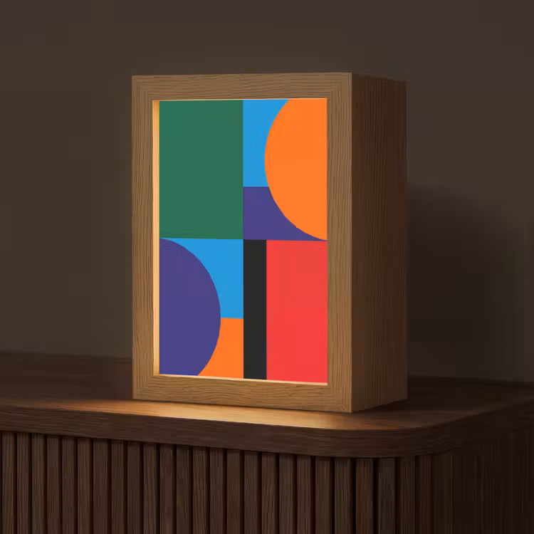 Gepersonaliseerd Lightbox - Geometrisch - Abstract - Vormen - Kleurrijk - Modern — 1