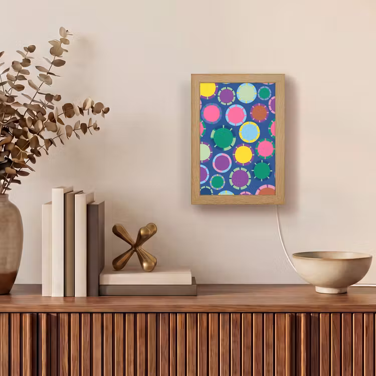 Gepersonaliseerd Lightbox - Patroon - Cirkels - Abstract - Kleurrijk — 4