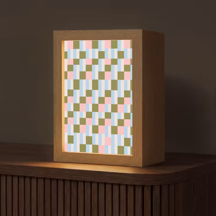 Gepersonaliseerd Lightbox - Patroon - Geometrisch - Abstract - Kleurrijk - Modern — 1