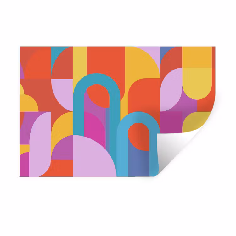 Muursticker - Abstract - Geometrie - Kleurrijk - Modern - Kunst — 1