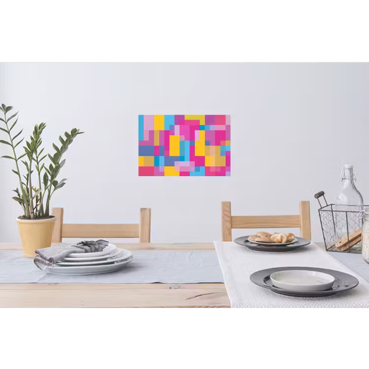 Muursticker - Abstract - Geometrisch - Kunst - Kleurrijk - Modern — 3