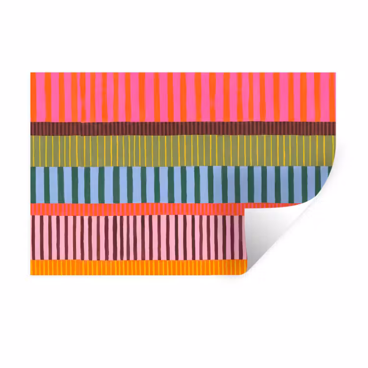 Muursticker - Abstract - Strepen - Modern - Kleurrijk - Kunst — 1