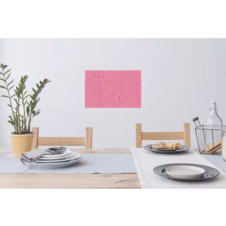 Muursticker - Patroon - Lijnen - Abstract - Modern - Paars — 3