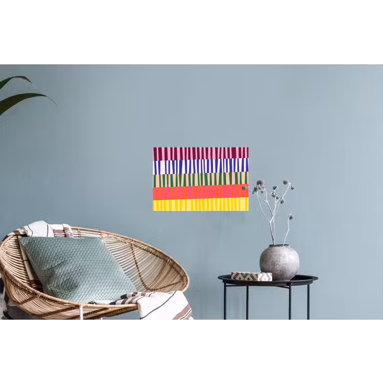 Muursticker - Patroon - Strepen - Abstract - Modern - Kleurrijk — 4