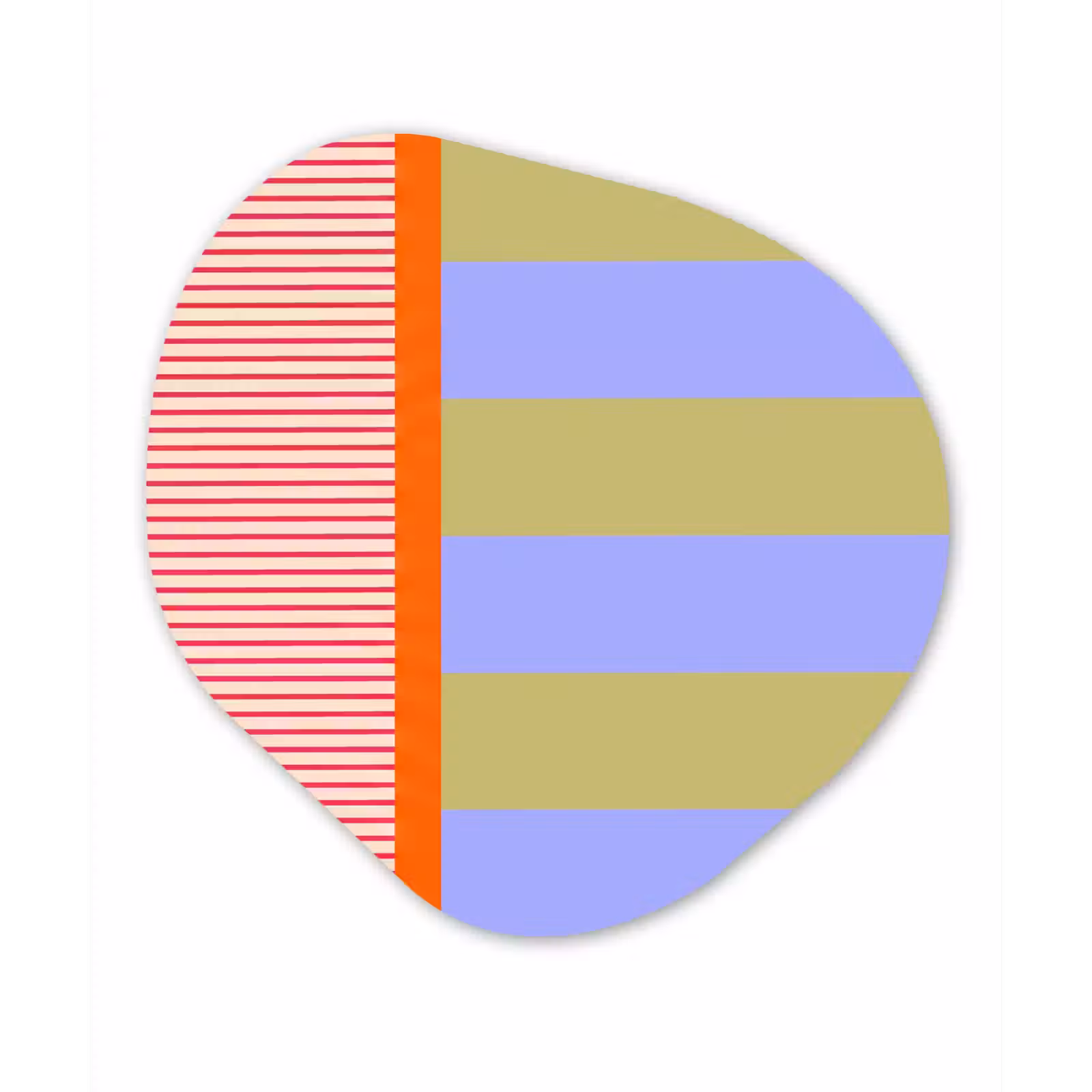 Organisch schilderij forex - Abstract - Geometrie - Strepen - Blokken - Rood — 1