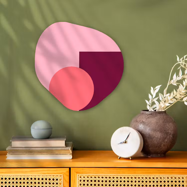 Organisch schilderij forex - Abstract - Vormen - Roze - Modern - Design — 2