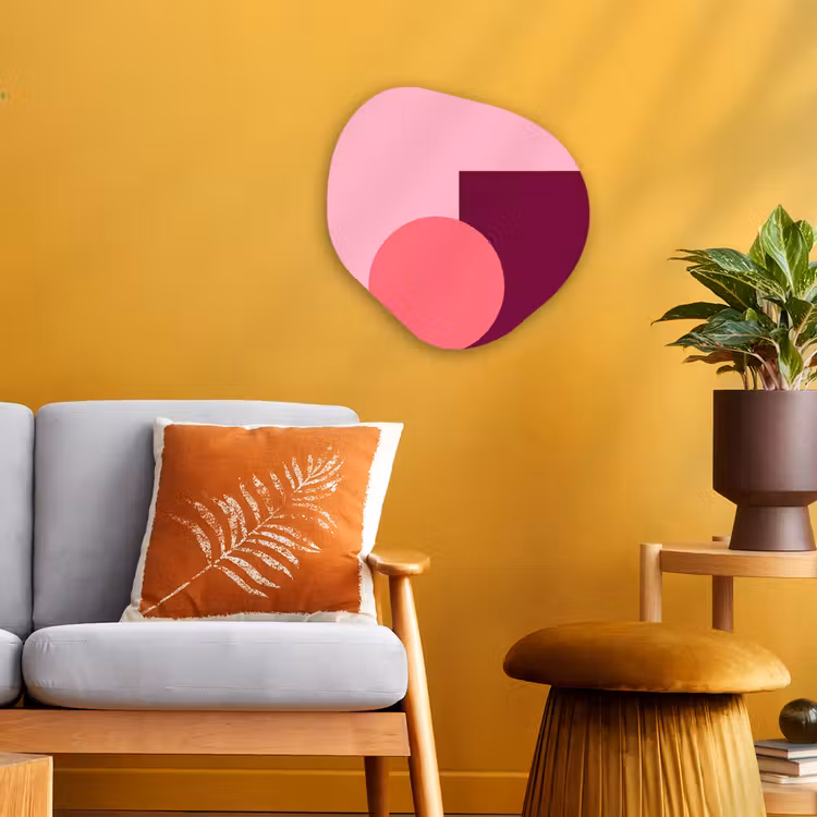 Organisch schilderij forex - Abstract - Vormen - Roze - Modern - Design — 3