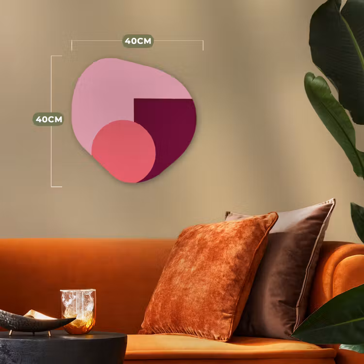 Organisch schilderij forex - Abstract - Vormen - Roze - Modern - Design — 4