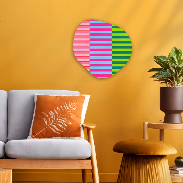 Organisch schilderij forex - Patroon - Strepen - Modern - Abstract - Kleurrijk — 3