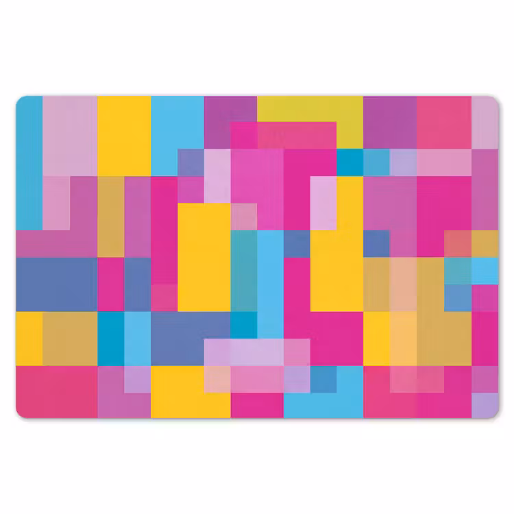 Placemat - 6 stuks - Abstract - Geometrisch - Kunst - Kleurrijk - Modern — 7