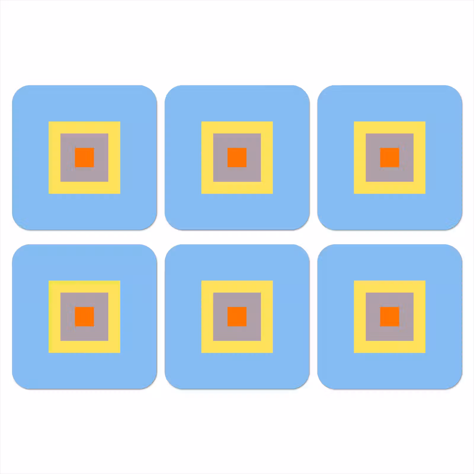Onderzetter - Abstract - Geometrisch - Kleurrijk - Modern - Vormen — 1