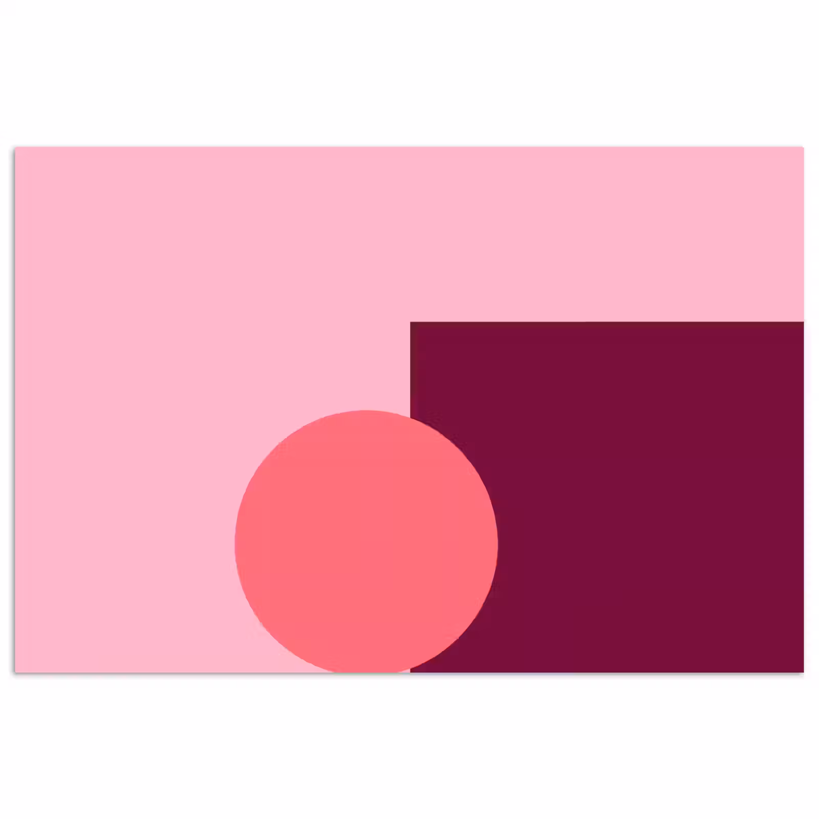 Poster - Abstract - Vormen - Roze - Modern - Design — 1