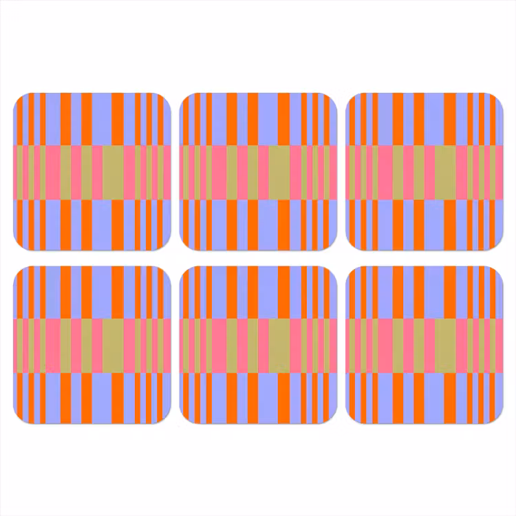 Onderzetter - Abstract - Patroon - Geometrisch - Kleurrijk - Modern — 1