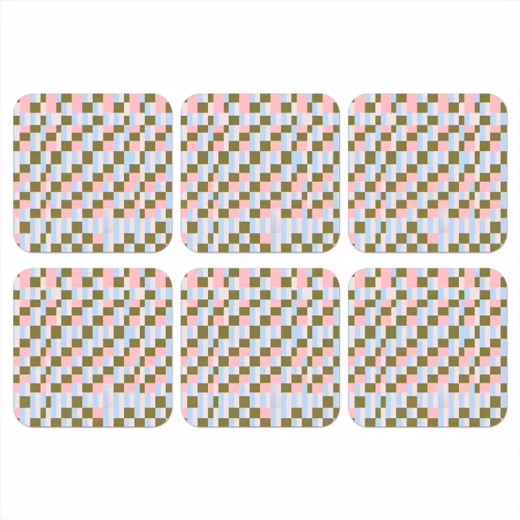 Onderzetter - Patroon - Geometrisch - Abstract - Kleurrijk - Modern — 1