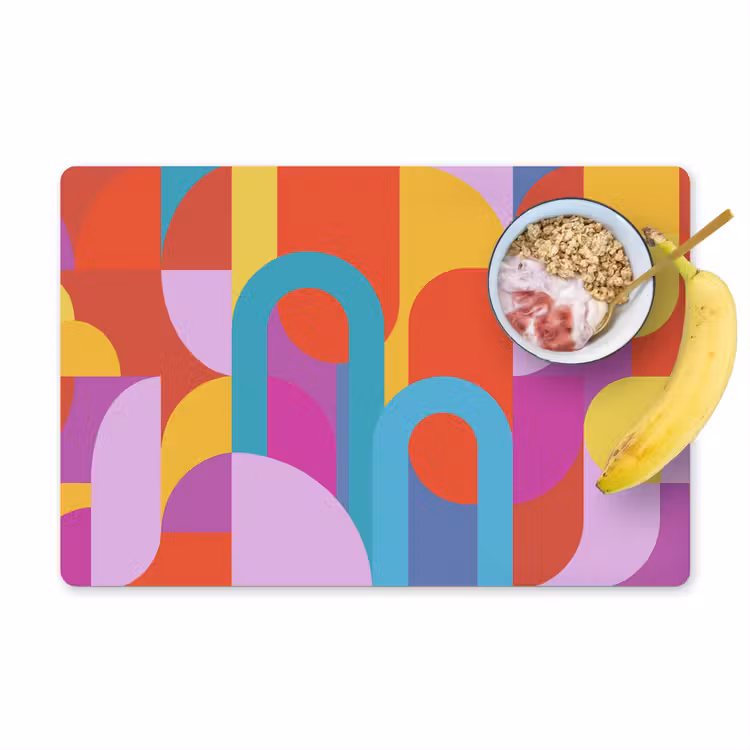 Placemat - 6 stuks - Abstract - Geometrie - Kleurrijk - Modern - Kunst — 1