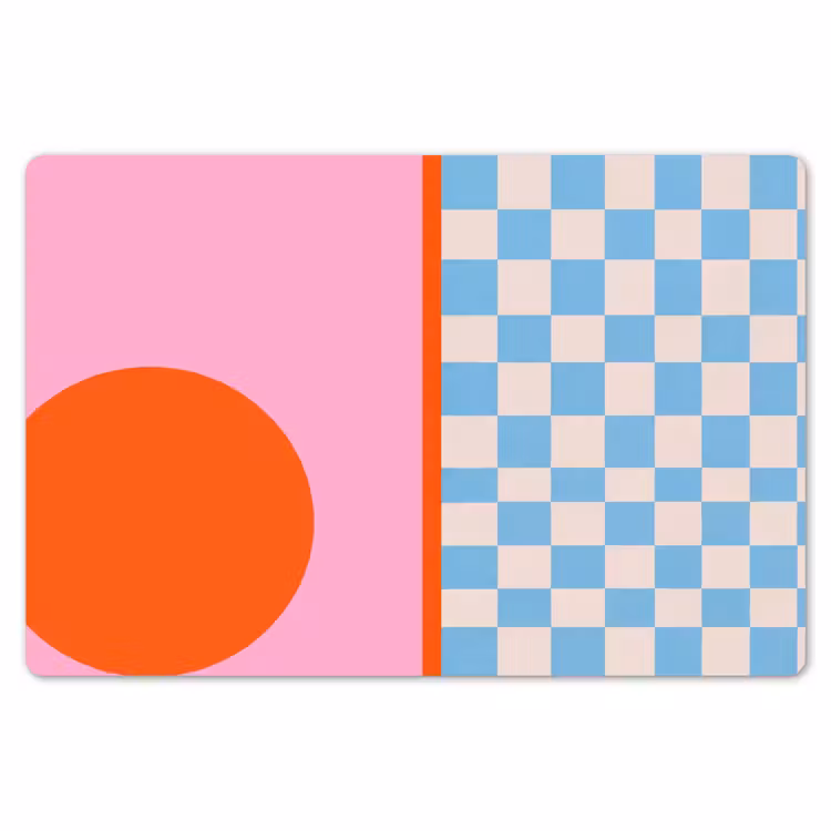 Placemat - 6 stuks - Abstract - Vormen - Geometrisch - Modern - Kleurrijk — 7