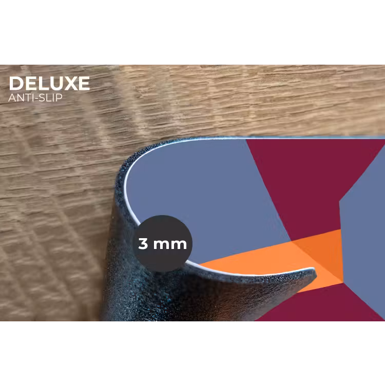 Placemat - 6 stuks - Abstract - Vormen - Modern - Blauw - Oranje — 4
