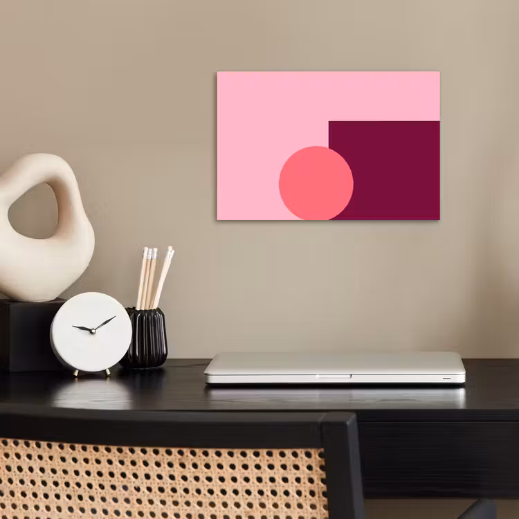 Poster - Abstract - Vormen - Roze - Modern - Design — 2