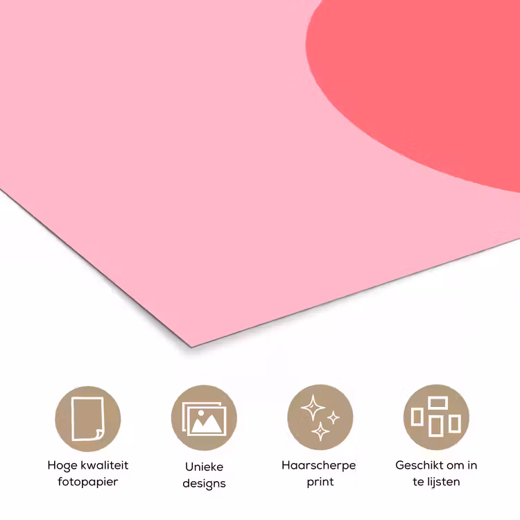 Poster - Abstract - Vormen - Roze - Modern - Design — 5