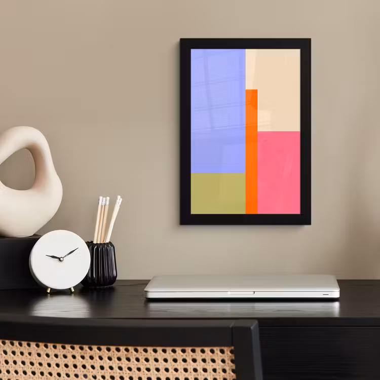 Poster met lijst - Abstract - Geometrie - Kunst - Modern - Kleurrijk — 3