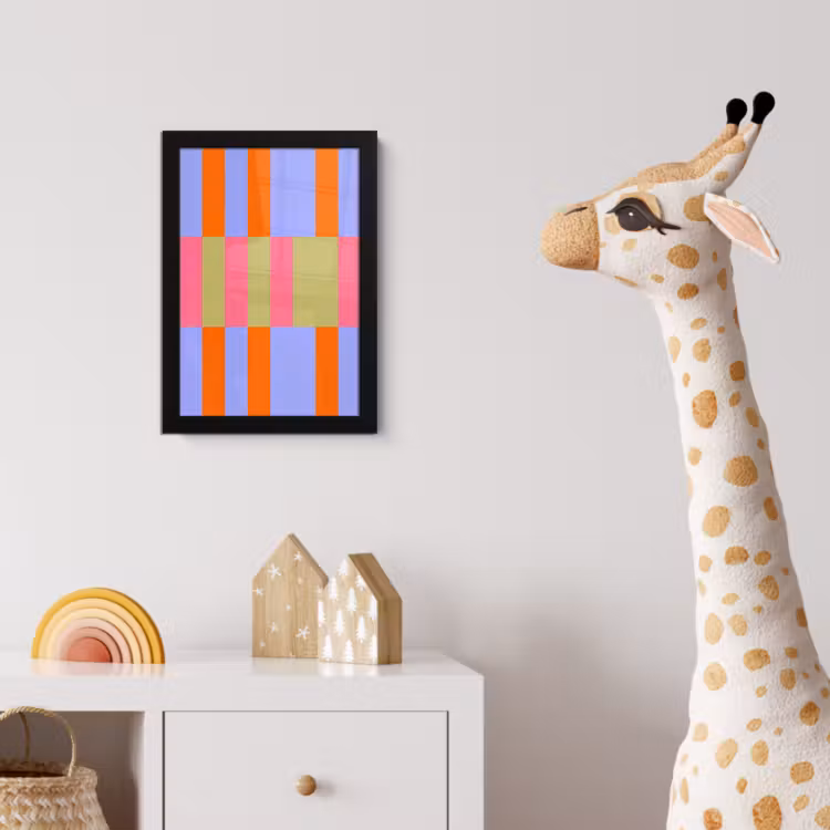 Poster met lijst - Abstract - Patroon - Geometrisch - Kleurrijk - Modern — 5