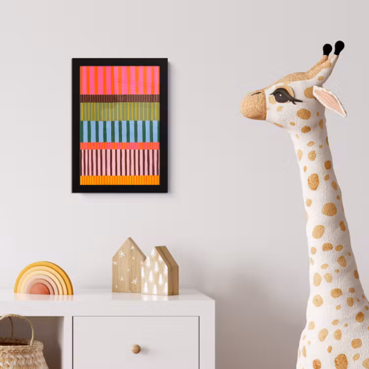 Poster met lijst - Abstract - Strepen - Modern - Kleurrijk - Kunst — 5