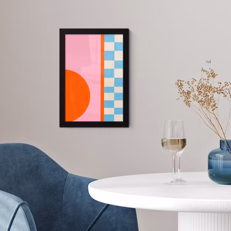 Poster met lijst - Abstract - Vormen - Geometrisch - Modern - Kleurrijk — 2